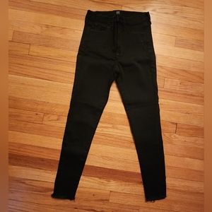 Gap Favorite Jegging Black Size 28 Frayed Bottom